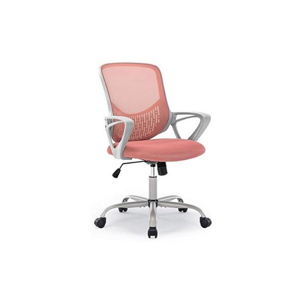 JHK Ergonomic Mesh Office Chair w/ Soft Foam Seat (Pink)