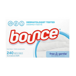 2 Boxes Of Bounce Fabric Free & Gentle Softener Dryer Sheets