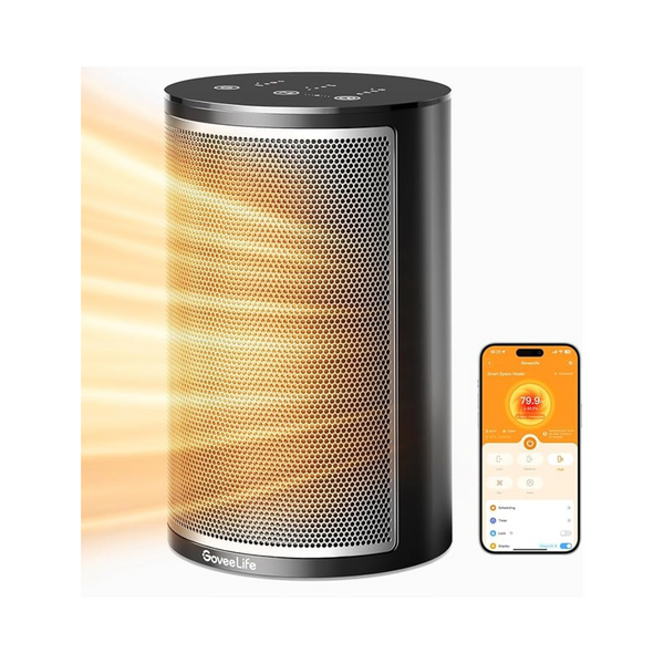 1500W Govee Smart Indoor Space Heater (Black or White)