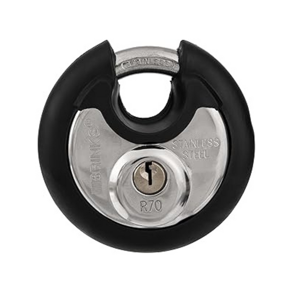 BRINKS 70mm Commercial Stainless Steel Keyed Discus Padlock