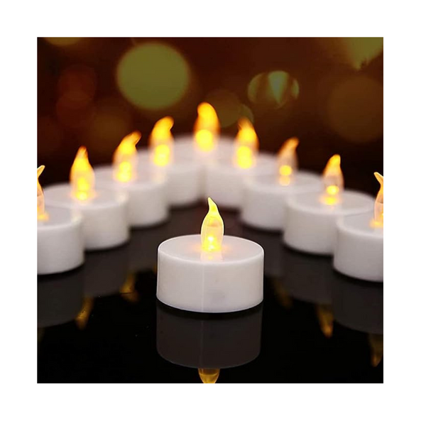 12-Pack Flameless LED Tea Lights