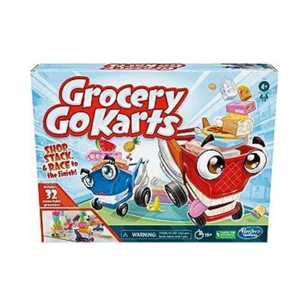 Hasbro Gaming Grocery Go Karts Board Game