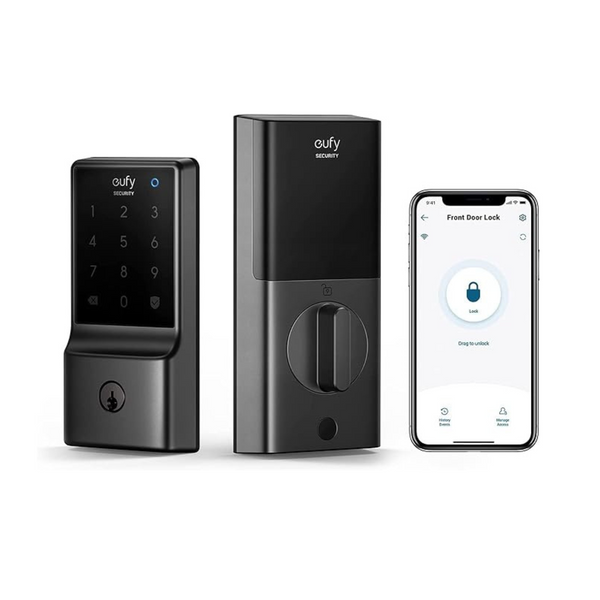 eufy Security Smart Lock C210 5-in-1 Keyless Wi-Fi Deadbolt Smart Lock (Black)