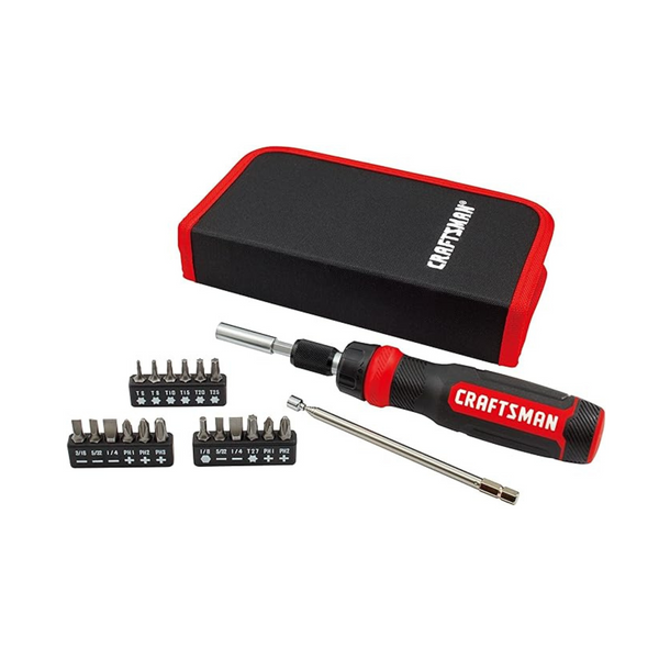 Craftsman Ratcheting Screwdriver, Multibit Set, 26-Piece