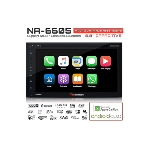 Nakamichi 6.8" Apple CarPlay & AndroidAuto Touchscreen