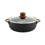 Imusa 4.4 Quart Stone Caldero with Woodlook Handles & Knob