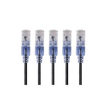 5-Pack Monoprice Cat6A 3ft Ethernet Network Patch Cable