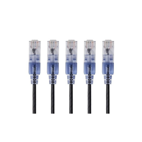 5-Pack Monoprice Cat6A 3ft Ethernet Network Patch Cable