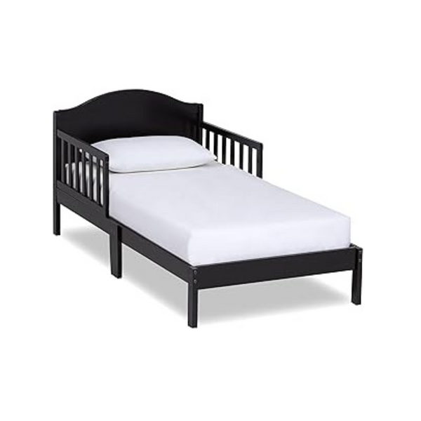 Dream On Me Sydney Toddler Bed in Black, Made Of Pinewood