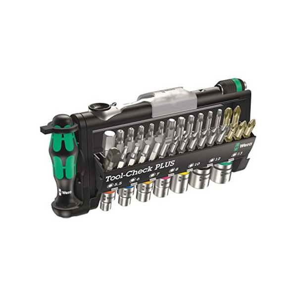 39-Piece Wera Tool-Check Plus Bit Ratchet Set w/ Sockets (Metric)