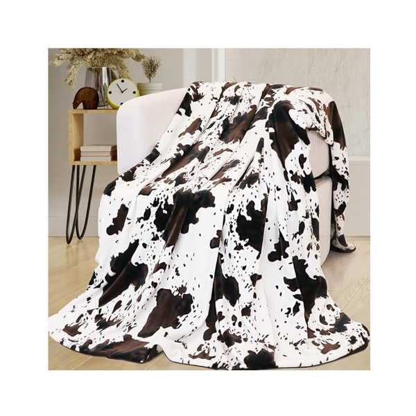 Seegu Soft Flannel Cozy Lightweight Cow Blankets