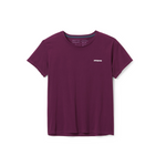 Patagonia Women's P-6 Mission Organic T-Shirt (White or Plum)