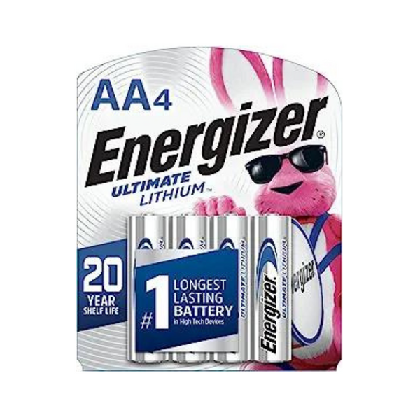 4-Count Energizer Ultimate Lithium AA Batteries