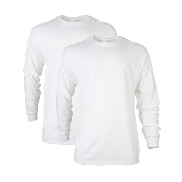 2-Pack Gildan Men's Ultra Cotton Long Sleeve T-Shirt