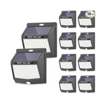 10-Pack SEZAC Motion Sensor Solar Outdoor Security Wireless Wall Lights