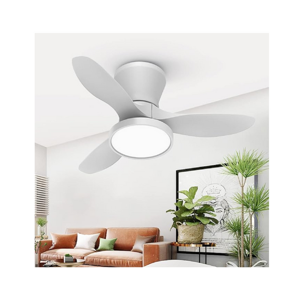 Ocioc 32" Quiet Ceiling Fan with LED Light & Remote Control