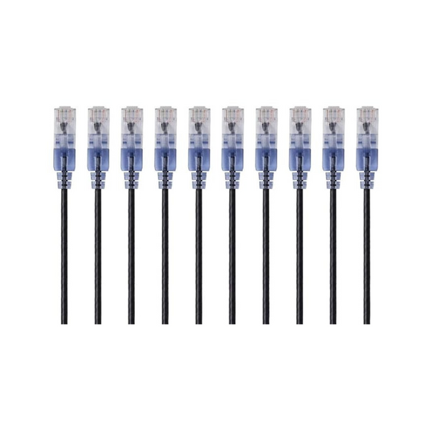 10-Pack 5' Monoprice Cat6A SlimRun Series Snagless RJ45 Ethernet Patch Cable