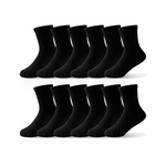 12 Pairs Kids Athletic Crew Socks