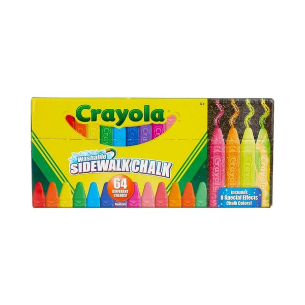 64-Count Crayola Sidewalk Washable Chalk