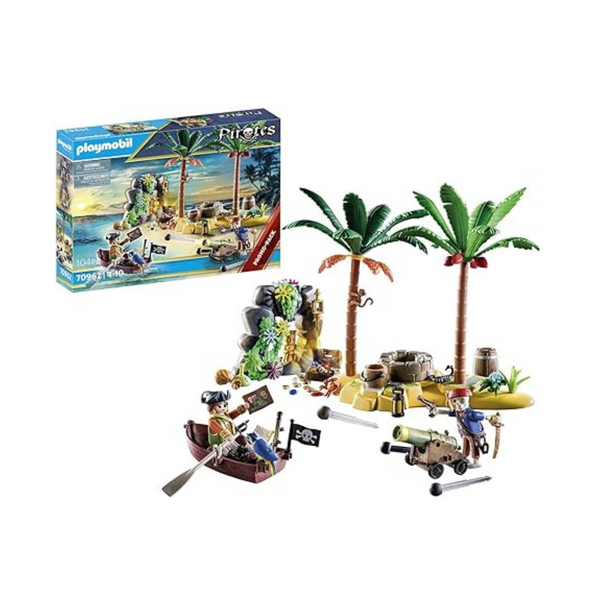 Playmobil Pirate Treasure Island with Rowboat