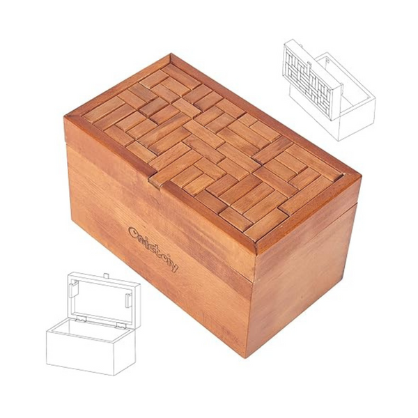 Onietoiy Big 32 Steps Wooden Secret Puzzle Box Toy