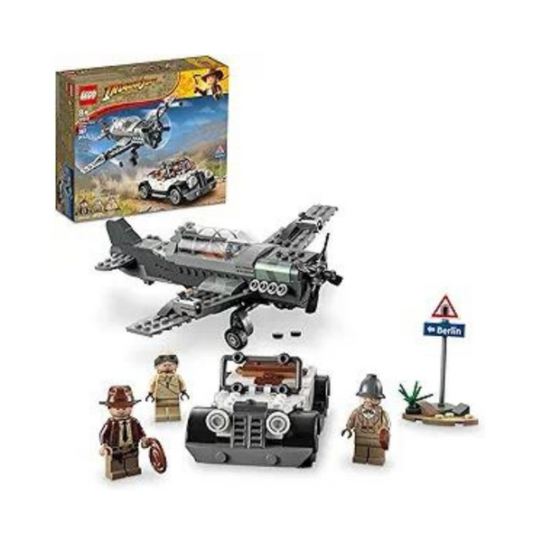 387-Piece LEGO Indiana Jones & the Last Crusade Fighter Plane Chase Set