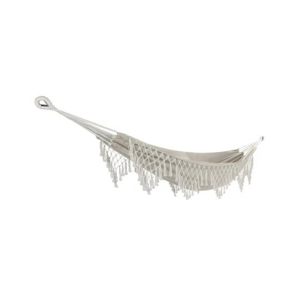 Bliss Brazilian Style Hammock in a Bag w/Fringe & Hanging Hardware