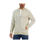 Alfani Men's Full Zip-Front Sweater Jacket (Twill Combo)