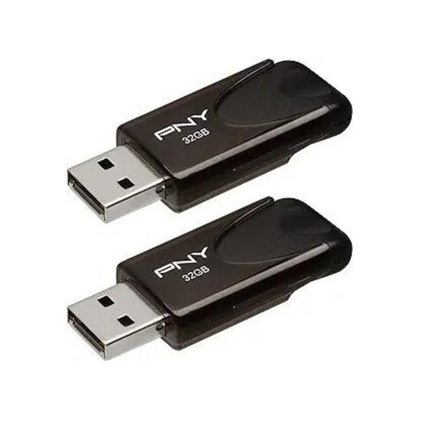 PNY Attaché 4 USB 2.0 Flash Drive: 64GB (2-Pack)