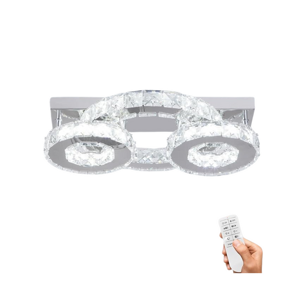 3 Rings Modern Crystal Chandelier