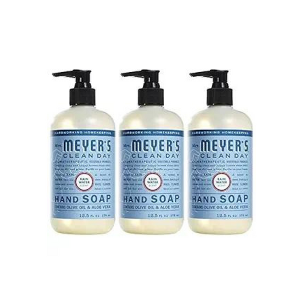 3 Bottles Of Mrs. Meyer’s Rain Water Hand Soap