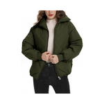 Women's Long Sleeve Full Zipper Winter Puffer Warm Jacket