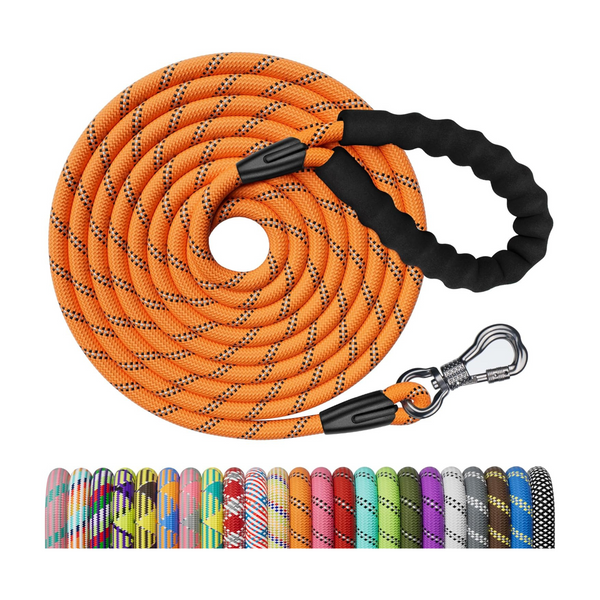 Ntr 5ft Strong Orange Rope Dog Leash