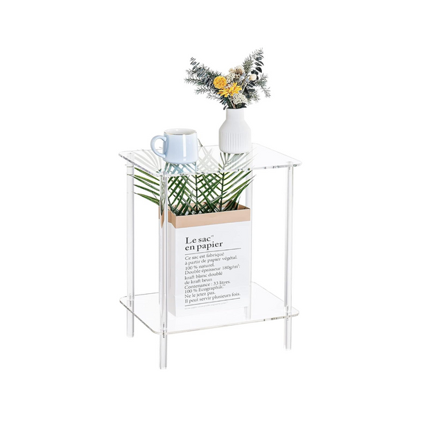 2-Tier Acrylic Side Table