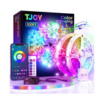 100ft Bluetooth Music Sync RGB Color Changing LED Strip Lights