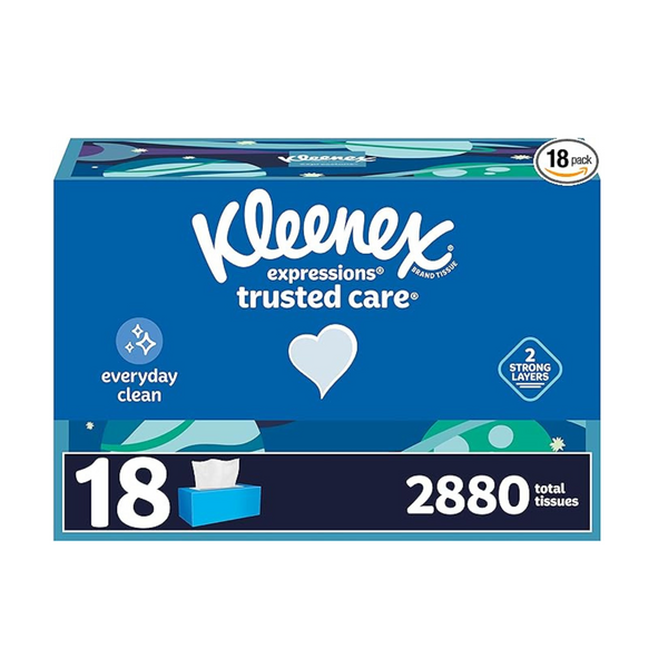 36 Boxes Of Kleenex Expressions Trusted Care Tissues, 5,760 Total Tissues