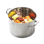 8Qt Stainless Steel Stock Pot w/Lid