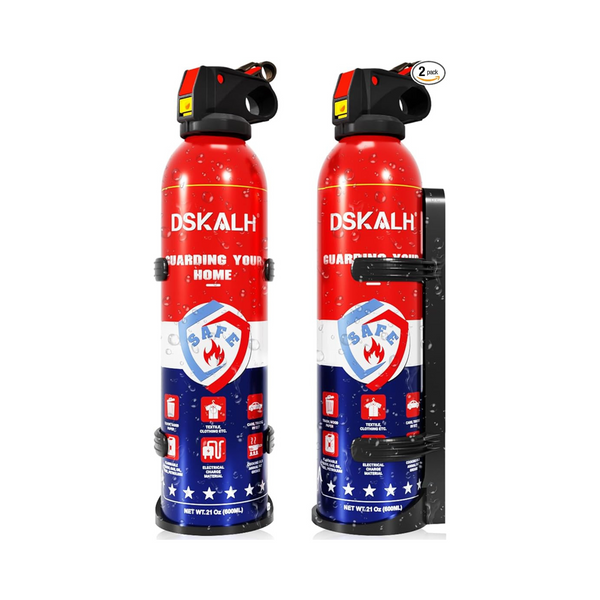 2-Pack Dskalh 6-in-1 Small Fire Extinguisher with Mount