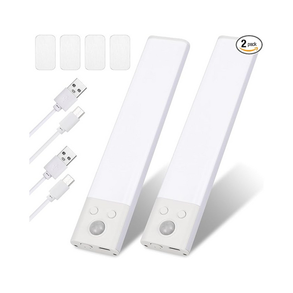 2-Pack Motion Sensor Dimmable Magnetic LED Closet Lights