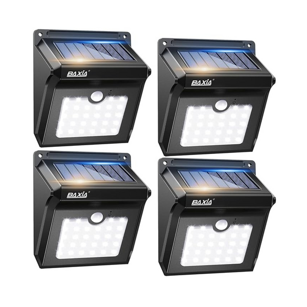 4-Pack Outdoor Motion Sensor Solar LED Lights