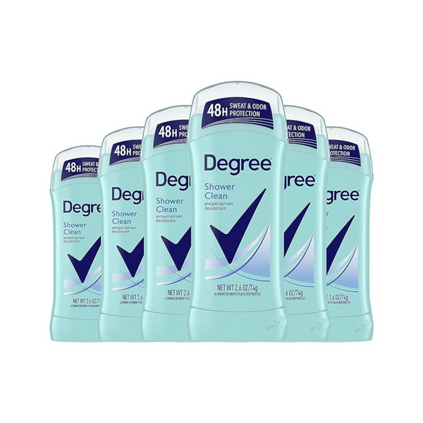 6-Count Degree Advanced Antiperspirant Deodorant Shower Clean