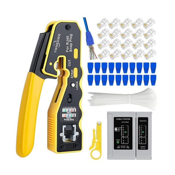 Ywnegwe RJ45 Ethernet Cable Crimper Tool Set