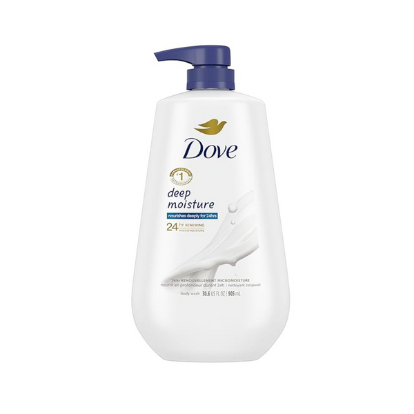 Dove Sulfate Free Deep Moisture Body Wash with Pump, 30.6 oz