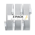 3-Pack LISEN 6.6' 60W USB-C to USB-C Charger Cables