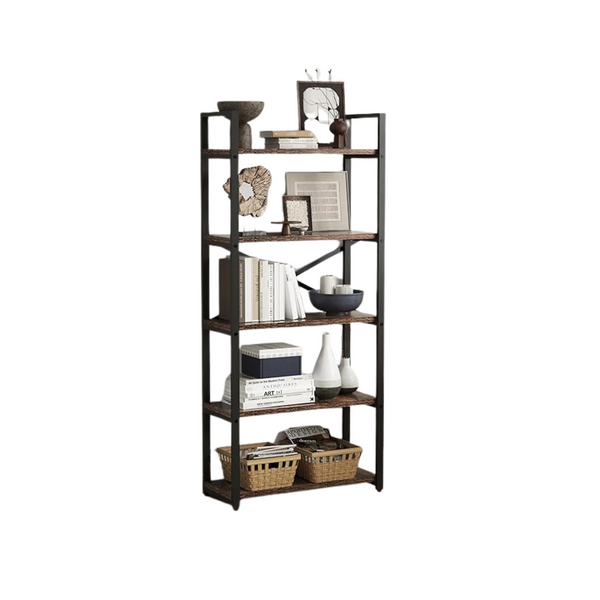 5 Tier Metal Bookshelf