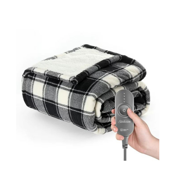 Microplush Sherpa Electric Heated Throw Blanket