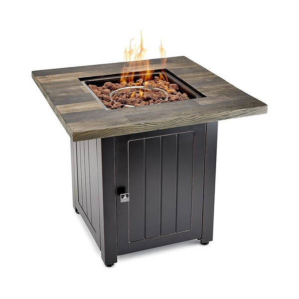 Endless Summer The Riley 28" Square LP Outdoor Gas Fire Pit