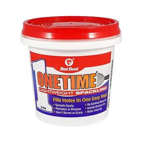 8-Oz Red Devil ONETIME Lightweight Spackling (White)