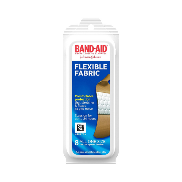 8-Count Band-Aid Brand Flexible Fabric Adhesive Bandages (All One Size)