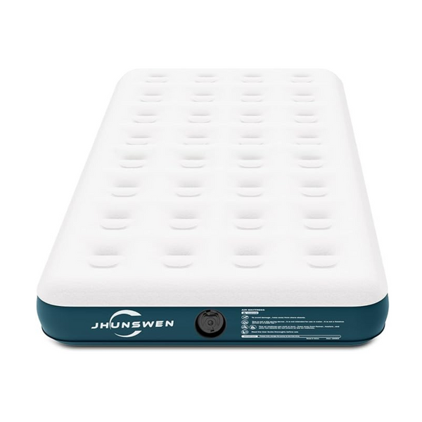 Jhunswen 10" Raised Flocked Surface Twin Camping Air Mattress